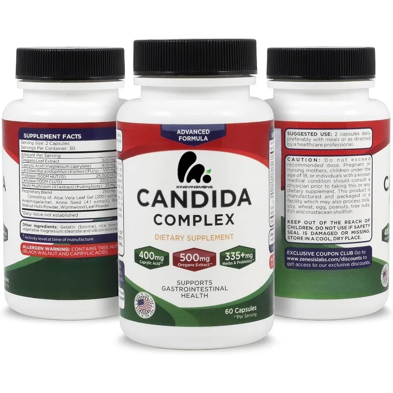 Candida compound cleaning octanoic acid supplement, cow's foot extract, probiotics, enzymes (60 capsules)
Candida compound cleaning octanoic acid supplement, cow's foot extract, probiotics, enzymes (60 capsules)
