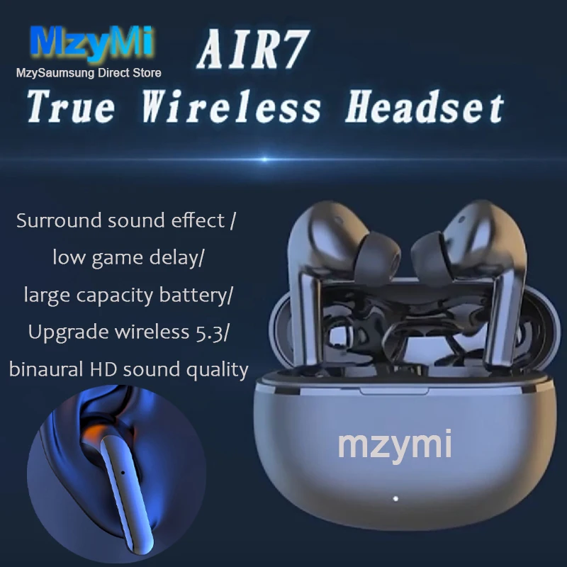 Mzymi Air 7 Earphone TWS Bluetooth Headset HiFi Wireless Headphone Mic Noise Reduction Earbuds Waterproof Game Motion
Mzymi Air 7 Earphone TWS Bluetooth Headset HiFi Wireless Headphone Mic Noise Reduction Earbuds Waterproof Game Motion