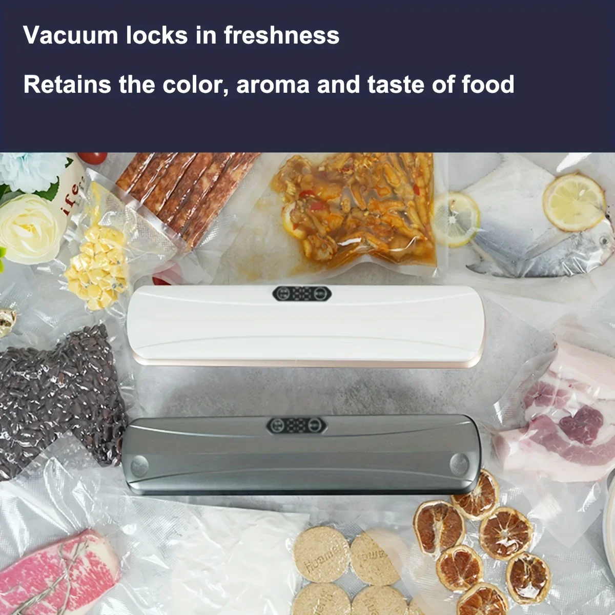 Dry/Wet/Powder/Oil Vacuum Sealing Machine Multi functional Storage Tool StrongSuctionDigital DisplayTouch PortableSealingMachine
Dry/Wet/Powder/Oil Vacuum Sealing Machine Multi functional Storage Tool StrongSuctionDigital DisplayTouch PortableSealingMachine