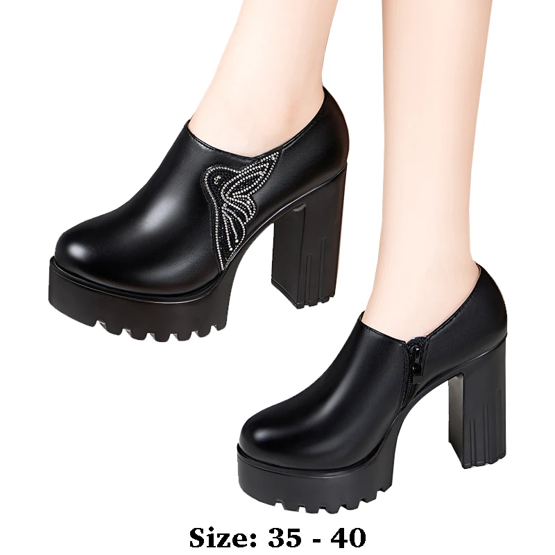 high quality leather shoe for women 10cm high heel platform round toe 35 36 elegant and fashion autumn winter shoe black white
high quality leather shoe for women 10cm high heel platform round toe 35 36 elegant and fashion autumn winter shoe black white