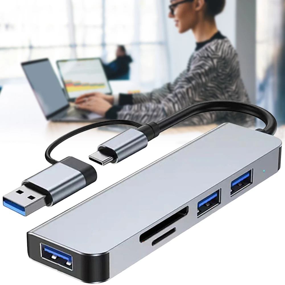 5 In 1 Aluminum USB C Hub With Memory Card Reader USB 3.0 Ports USB 2.0 Ports For Keyboard
5 In 1 Aluminum USB C Hub With Memory Card Reader USB 3.0 Ports USB 2.0 Ports For Keyboard