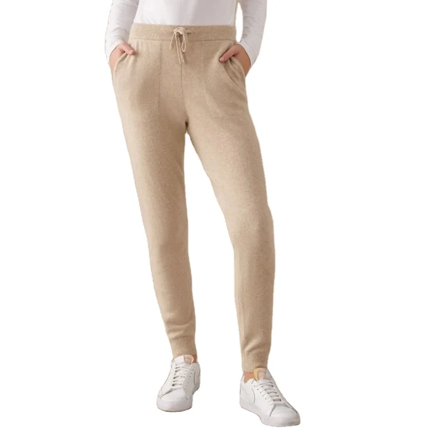 Customized Casual Slim Style Knitting Top Cashmere Pants Women Jogger Trousers 
Customized Casual Slim Style Knitting Top Cashmere Pants Women Jogger Trousers