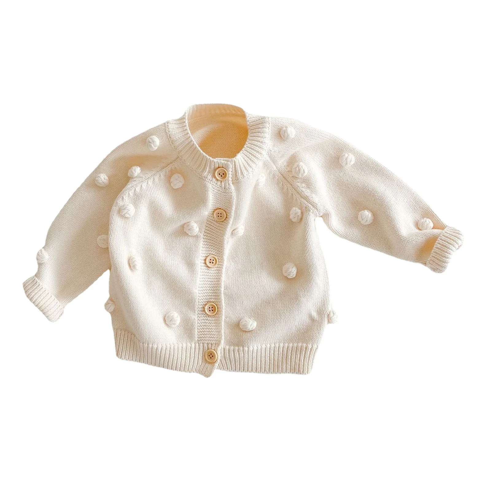 Baby Girls Handmade Ball Knitted Coat Pure Cotton Long Sleeve Newborn Winter Sweater
Baby Girls Handmade Ball Knitted Coat Pure Cotton Long Sleeve Newborn Winter Sweater