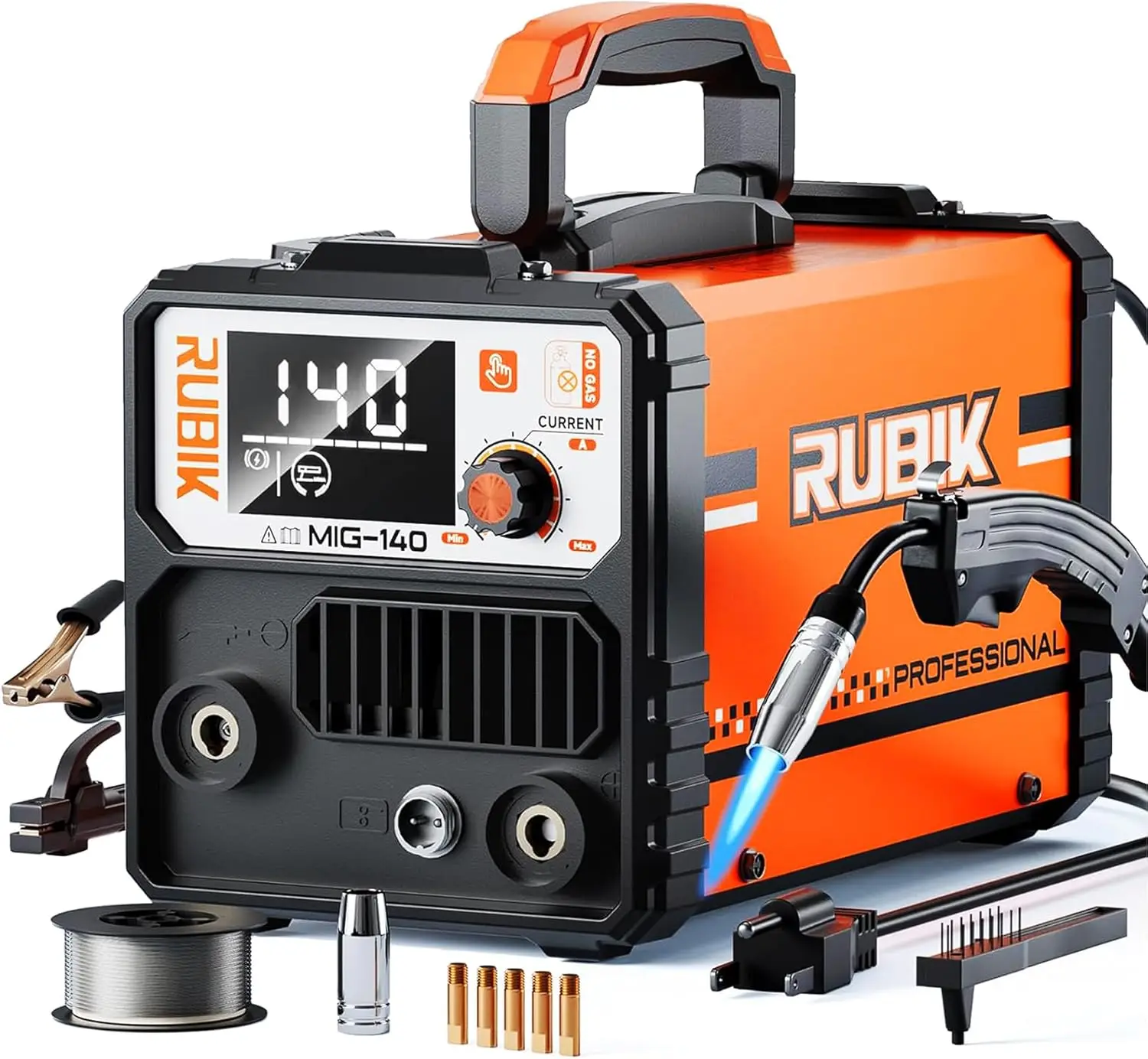 140A Gasless MIG Welder 3 in 1 with Synergy IGBT Inverter 110V Flux Core Welding Machine for Home DIY
140A Gasless MIG Welder 3 in 1 with Synergy IGBT Inverter 110V Flux Core Welding Machine for Home DIY