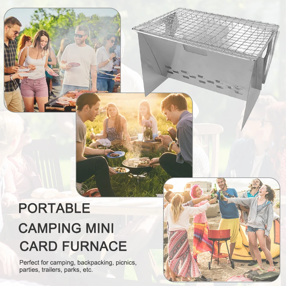Mini Portable BBQ Grill Stove Stainless Steel Camping Picnic Cooking Tool
Mini Portable BBQ Grill Stove Stainless Steel Camping Picnic Cooking Tool