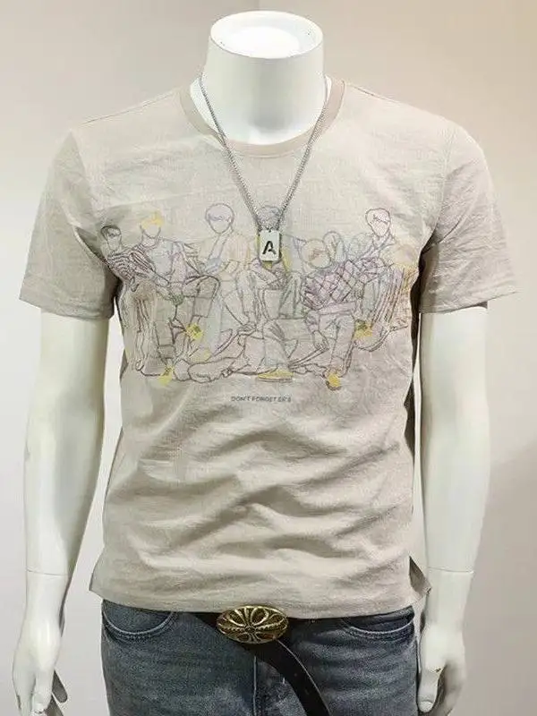 Cotton Linen Short Sleeve T-Shirt Summer New Men's Printed Casual Versatile round Neck Korean Style Ice Sensation Half Sleeve...
Cotton Linen Short Sleeve T-Shirt Summer New Men's Printed Casual Versatile round Neck Korean Style Ice Sensation Half Sleeve...