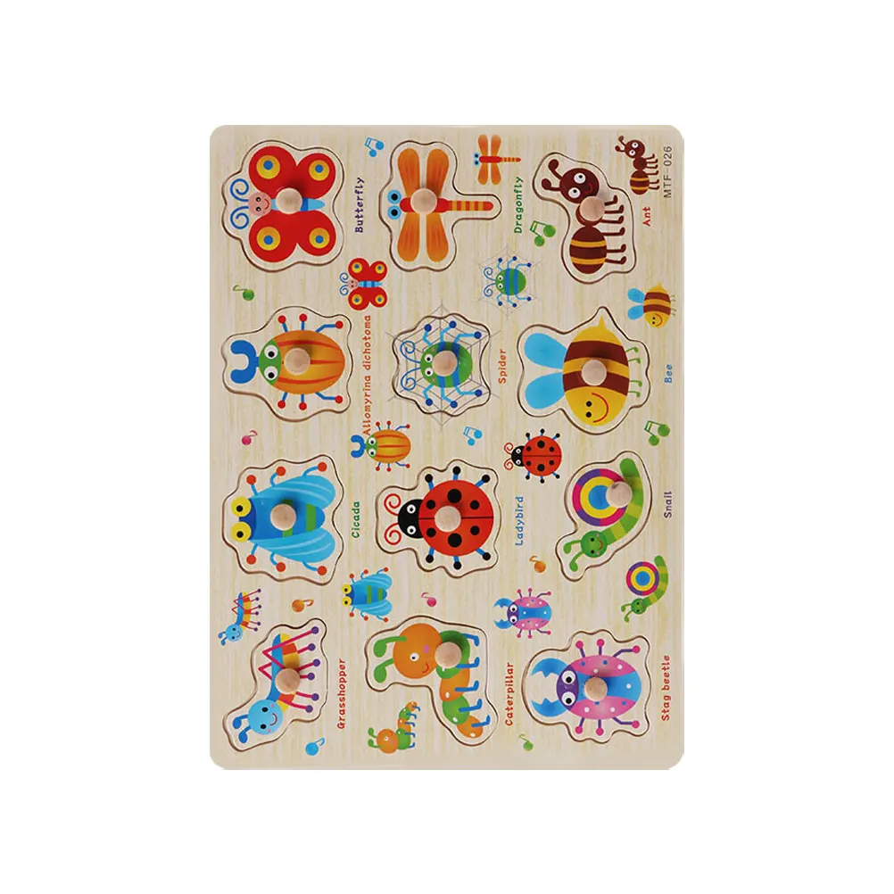Wooden Puzzle Toy for Kids Baby Insect Color Cognitive Development Toddler Learning Jigsaw Puzzle Educational Game
Wooden Puzzle Toy for Kids Baby Insect Color Cognitive Development Toddler Learning Jigsaw Puzzle Educational Game