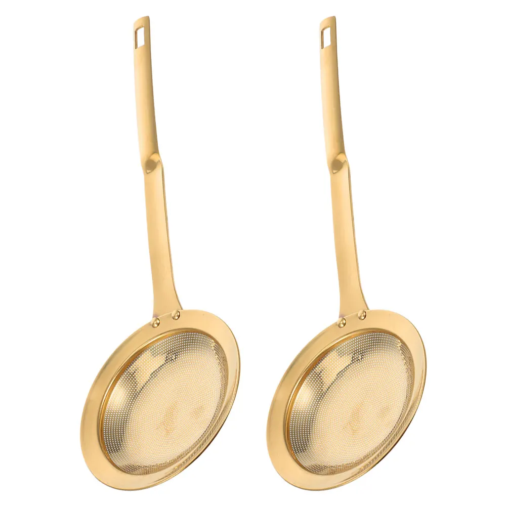 2Pcs Stainless Steel Skimming Spoon Mesh Oil Skimmer for Hot Pot Frying Cooking Foam Fat Strainer Kitchen Food Grease Skimmer
2Pcs Stainless Steel Skimming Spoon Mesh Oil Skimmer for Hot Pot Frying Cooking Foam Fat Strainer Kitchen Food Grease Skimmer