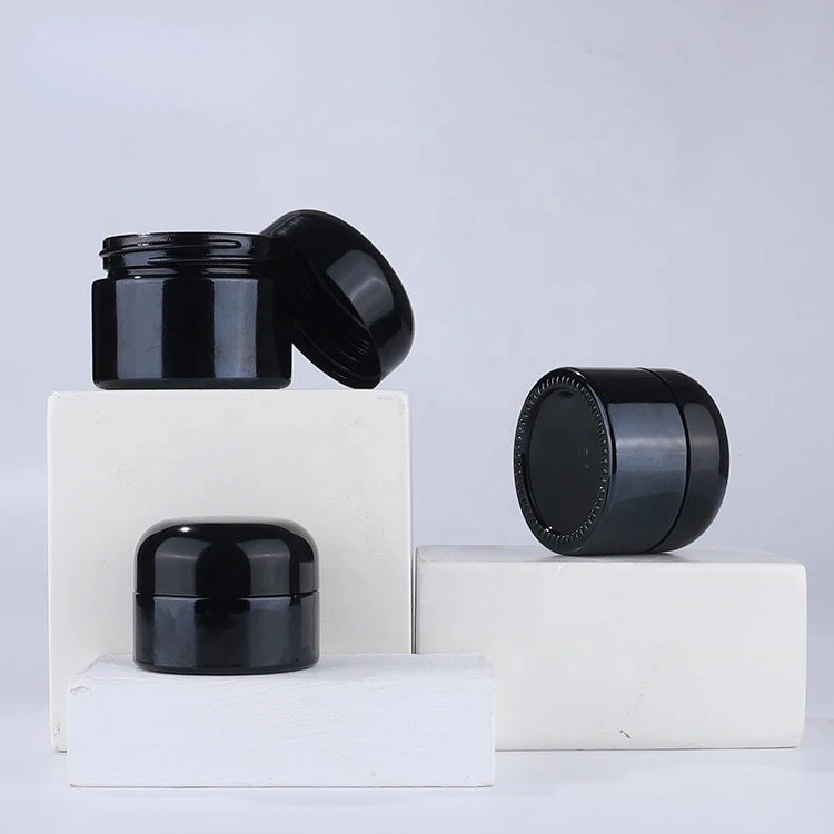Luxury Black Skin Care Packaging Cream Bottle Glass Skincare Packaging Cream Cosmetic Glass Jar 20g 30g 50g cosmetic containers
Luxury Black Skin Care Packaging Cream Bottle Glass Skincare Packaging Cream Cosmetic Glass Jar 20g 30g 50g cosmetic containers