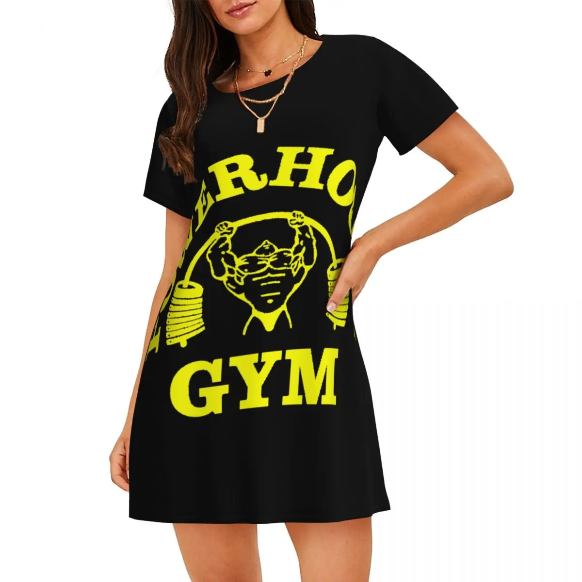 Желтая женская ночная рубашка Powerhouse Gym с короткими рукавами, ночная рубашка для фитнеса и наращивания мышц, ночная рубашка, одежда для сна с короткими рукавами
Желтая женская ночная рубашка Powerhouse Gym с короткими рукавами, ночная рубашка для фитнеса и наращивания мышц, ночная рубашка, одежда для сна с короткими рукавами