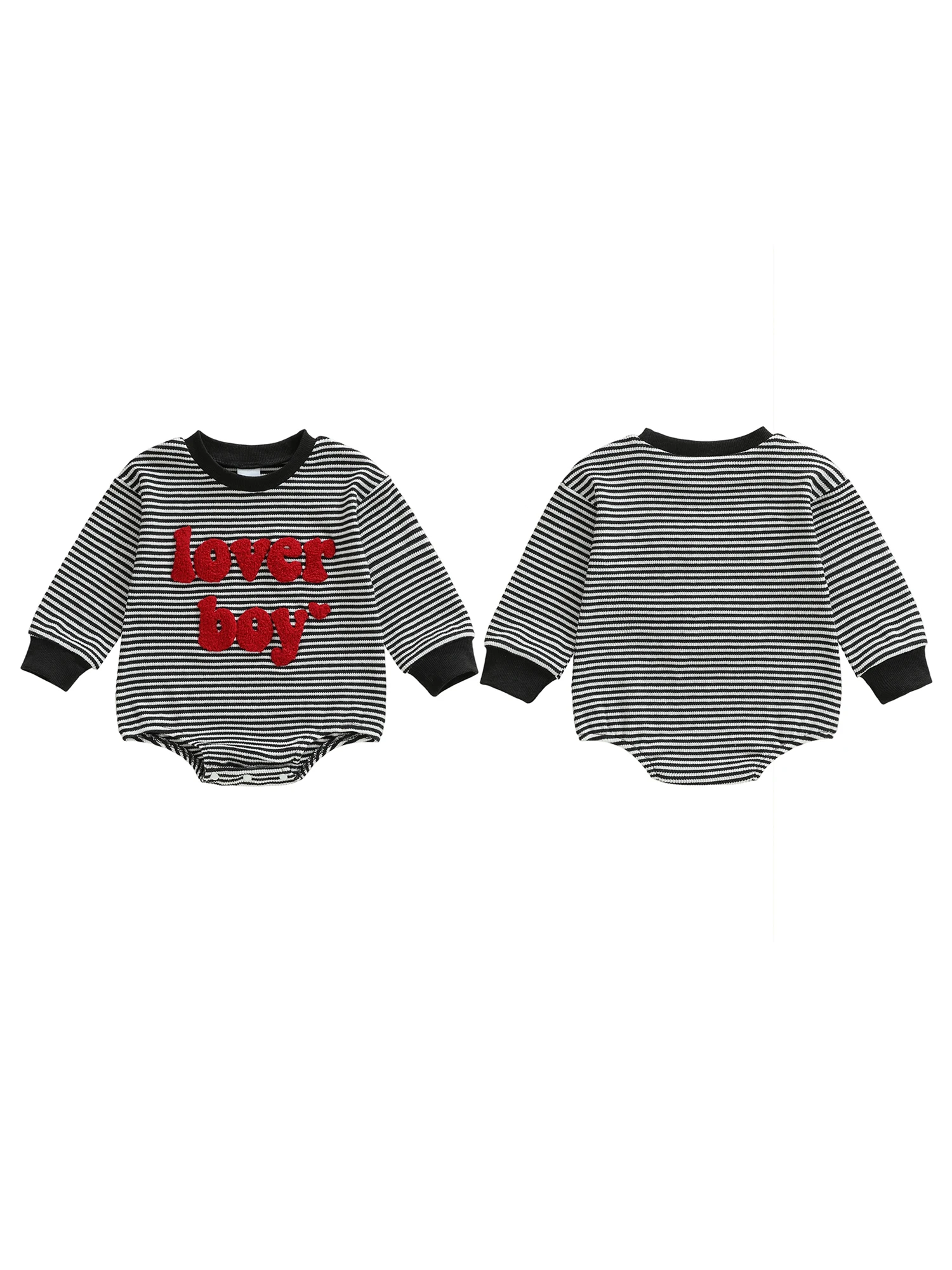 Infant Boy Cozy Fall with Embroidered Letters Soft Crew Neck and Striped Design for Maximum Comfort and Style
Infant Boy Cozy Fall with Embroidered Letters Soft Crew Neck and Striped Design for Maximum Comfort and Style