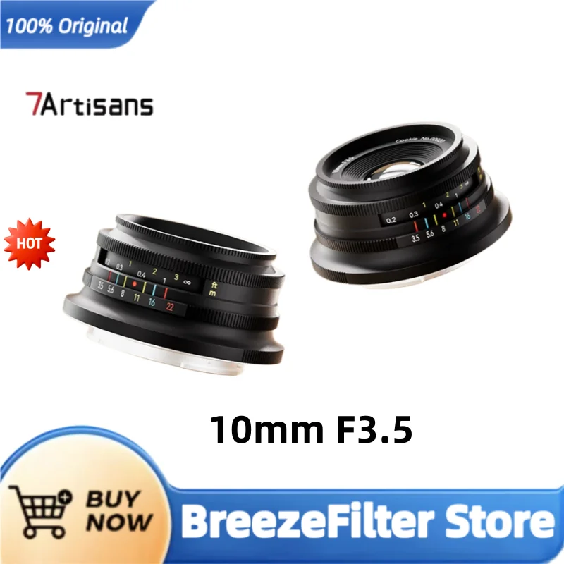 7artisans APS-C 10mm F3.5 108°Ultra-Wide Angle Fixed Focus Lens for Camera Sony E Fujifilm XF Nikon Z Micro M4/3 Mount
7artisans APS-C 10mm F3.5 108°Ultra-Wide Angle Fixed Focus Lens for Camera Sony E Fujifilm XF Nikon Z Micro M4/3 Mount