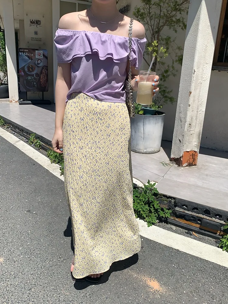 Summer Wild Floral Texture Half-length Skirt Women's Slim Fit A-line Skirt Korean Style Standard Edition Polyester Fabric
Summer Wild Floral Texture Half-length Skirt Women's Slim Fit A-line Skirt Korean Style Standard Edition Polyester Fabric