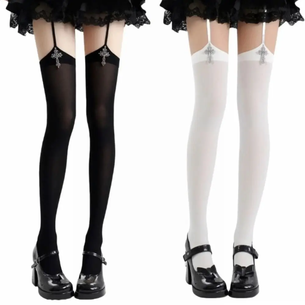 Personality Thin Gothic Cross Suspender Socks 3D Cross Lolita Over Knee Stockings Y2K Thigh High Socks Anime Cosplay
Personality Thin Gothic Cross Suspender Socks 3D Cross Lolita Over Knee Stockings Y2K Thigh High Socks Anime Cosplay