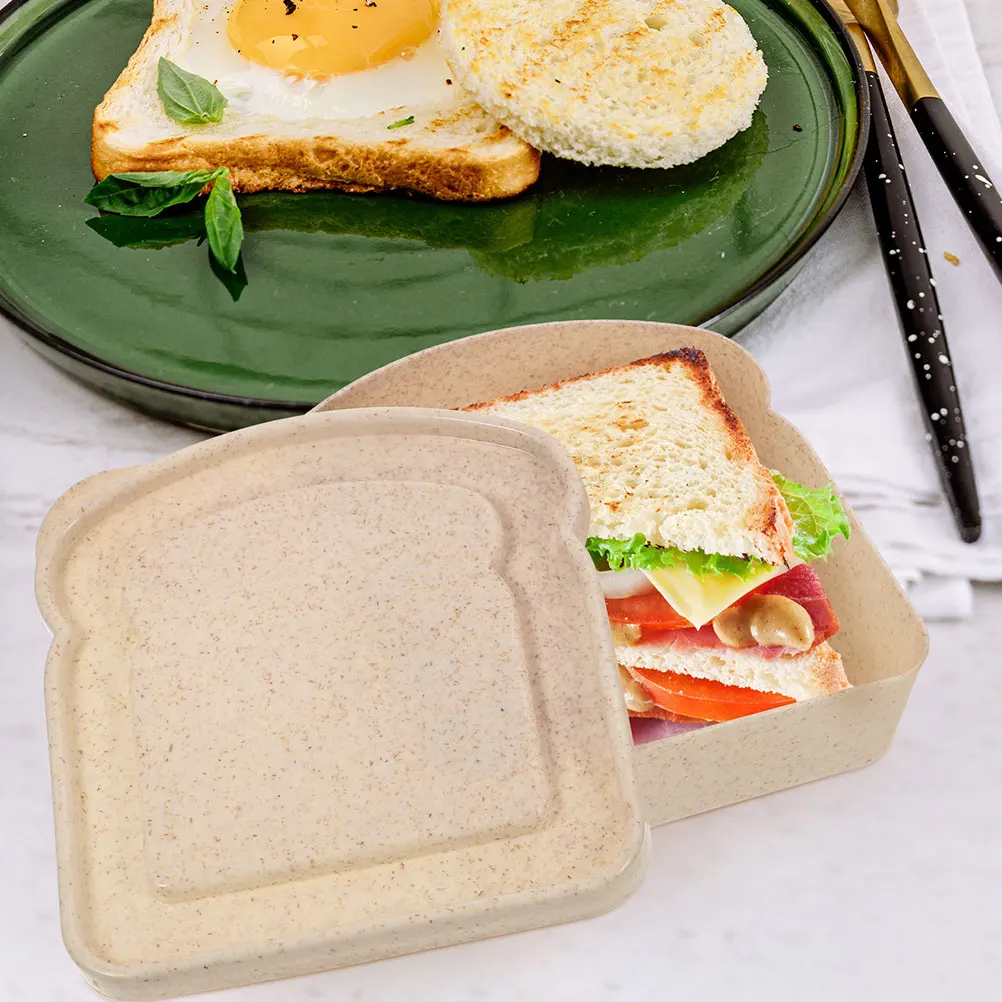4pcs Portable Lunch Box Sandwich Containers Bread Storage Bamboo Fiber Holder Airtight Sealable Kitchen Snack Fruit Vegetable
4pcs Portable Lunch Box Sandwich Containers Bread Storage Bamboo Fiber Holder Airtight Sealable Kitchen Snack Fruit Vegetable