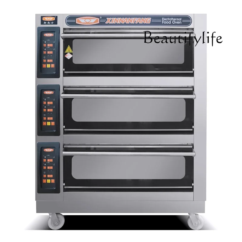 Commercial special three-layer electric oven Multifunctional bread pizza electric oven
Commercial special three-layer electric oven Multifunctional bread pizza electric oven