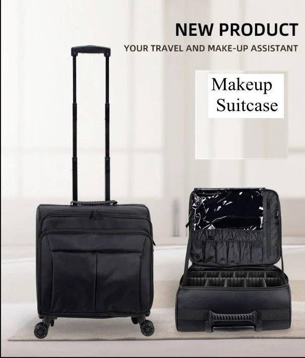 Women Rolling Beauty Case Makeup Suitcase Trolley Cosmetic Case Wheels Nails Makeup Rolling Suitcase Toolbox CosmeticTrolley Bag
Women Rolling Beauty Case Makeup Suitcase Trolley Cosmetic Case Wheels Nails Makeup Rolling Suitcase Toolbox CosmeticTrolley Bag