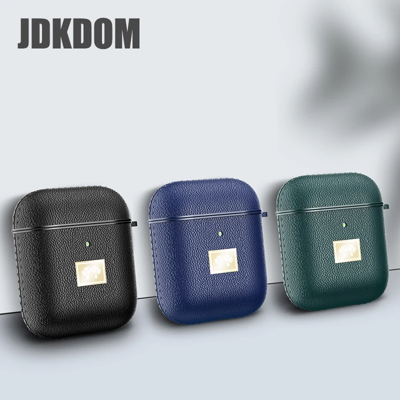 JDKDOM Lychee Skin-Patterned Earphone Cover For Airpods 1 2 3 Shockproof Leather Headphone Case For Airpods Pro 2
JDKDOM Lychee Skin-Patterned Earphone Cover For Airpods 1 2 3 Shockproof Leather Headphone Case For Airpods Pro 2