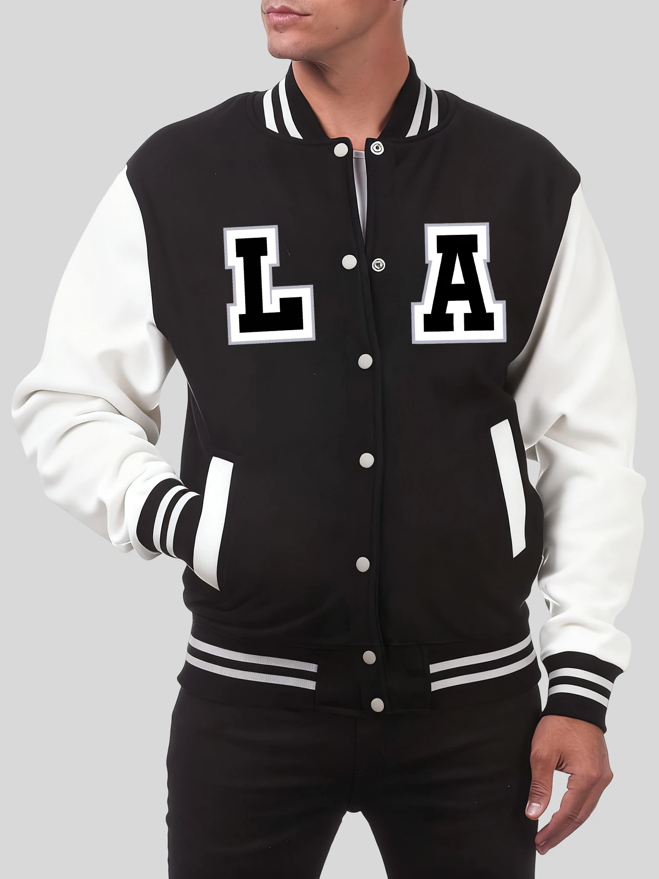 Artistic Letters L And A Printed Baseball Uniform Men Casual Oversized Streetwear Autumn Fleece Clothing Male American Coat
Artistic Letters L And A Printed Baseball Uniform Men Casual Oversized Streetwear Autumn Fleece Clothing Male American Coat