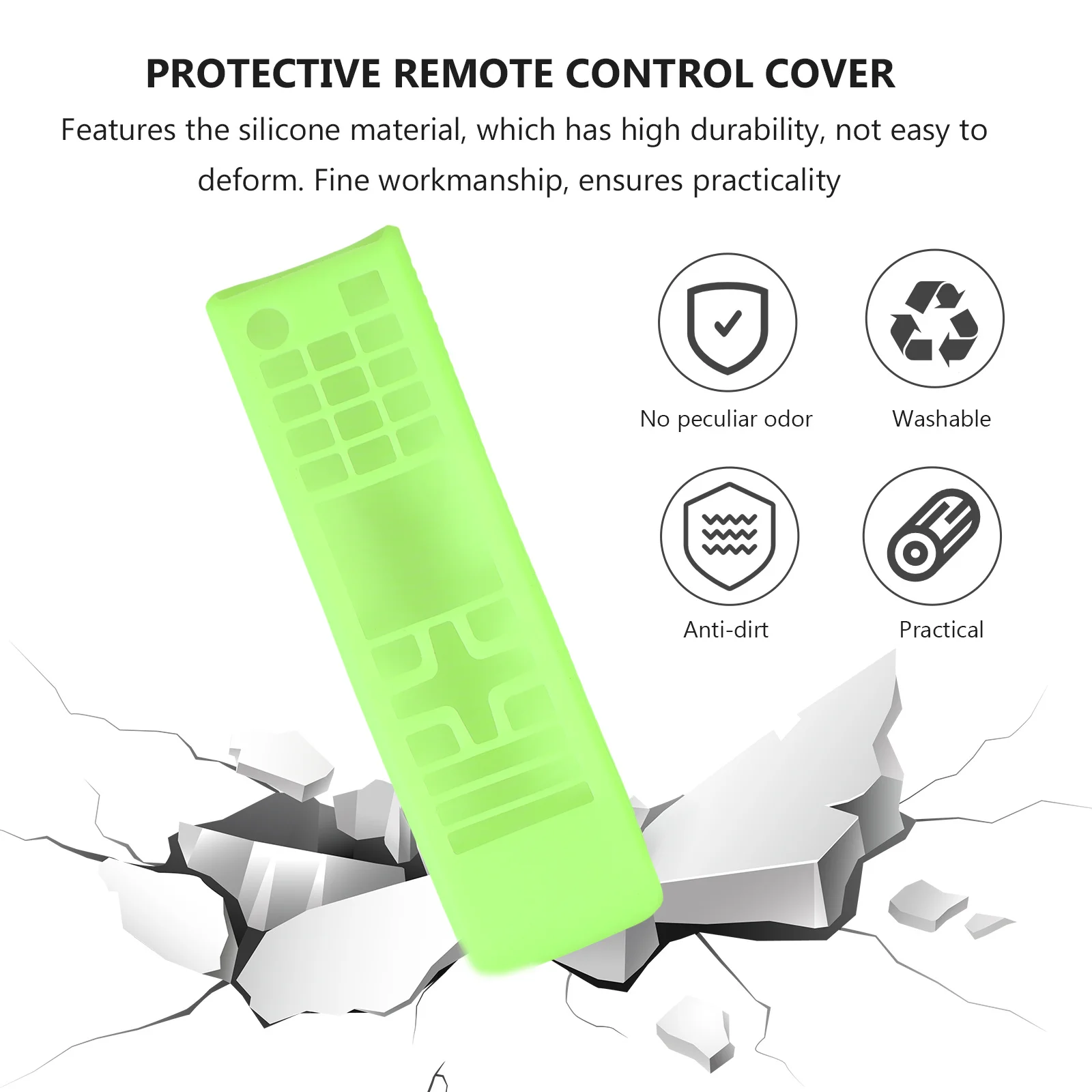 Silicone Remote Protective Case Cover for Aa59 Ultra-Thin Shockproof Controller Shell Washable Drop Protection Sleeve