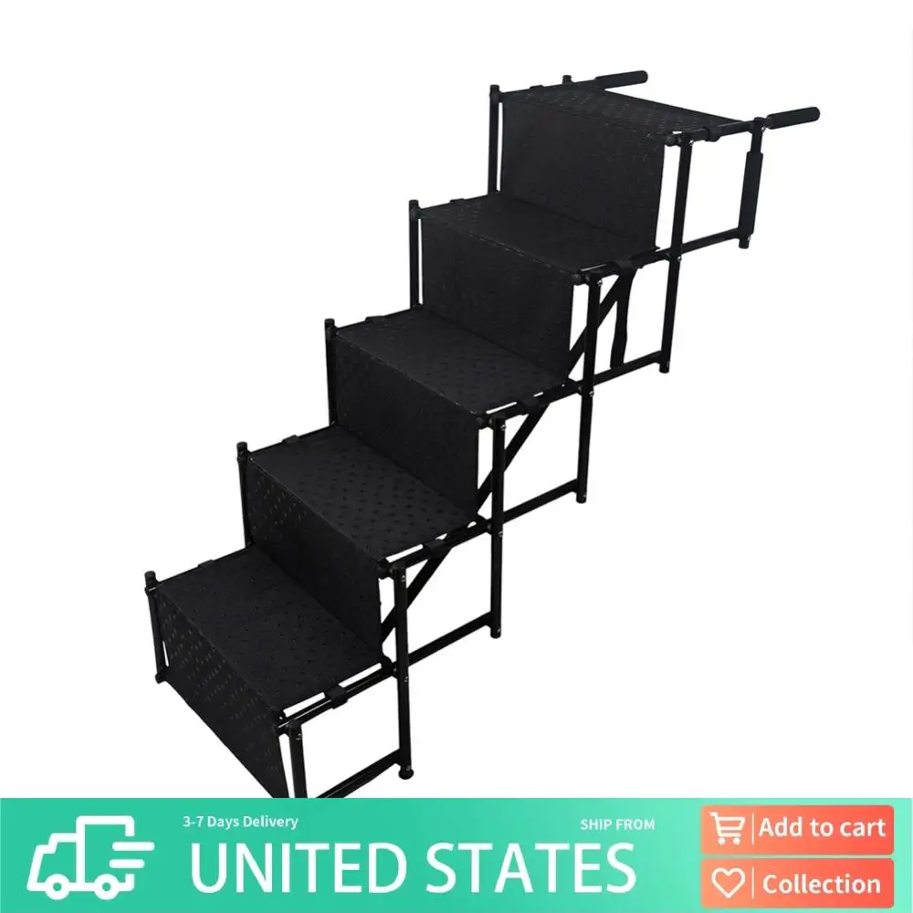 5-ступенчатая лестница для домашних животных с поддержкой до 150 фунтов, складная лестница для собак с нескользящей поверхностью, легкая портативная рампа для лестницы для домашних животных
5-ступенчатая лестница для домашних животных с поддержкой до 150 фунтов, складная лестница для собак с нескользящей поверхностью, легкая портативная рампа для лестницы для домашних животных