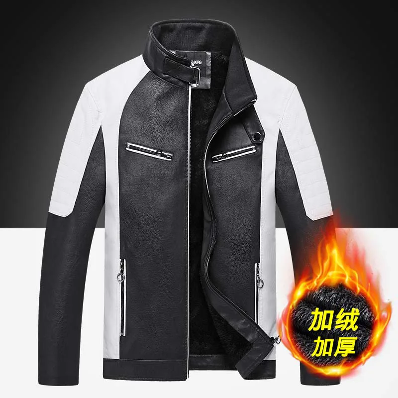 Men's Leather Motorcycle Jacket, Leisure Leather Clothes, Fashion Splice, Retro, Plush, Business, Gentlemen's Coat, Spring and A
Men's Leather Motorcycle Jacket, Leisure Leather Clothes, Fashion Splice, Retro, Plush, Business, Gentlemen's Coat, Spring and A