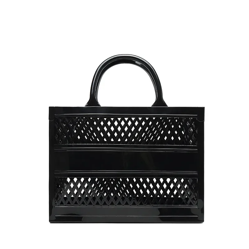 New Women Satchels PVC Jelly Purses and Handbags Solid Color Large Capacity Shopping Storage Basket Hollow Out Casual Beach Bag
New Women Satchels PVC Jelly Purses and Handbags Solid Color Large Capacity Shopping Storage Basket Hollow Out Casual Beach Bag
