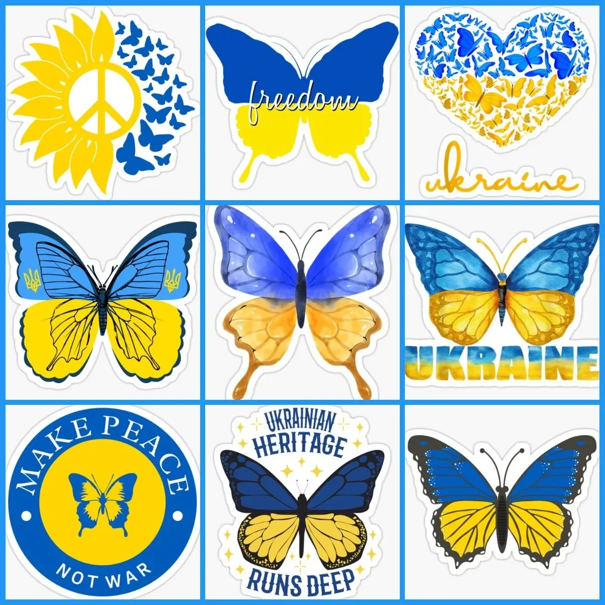 Ukraine Butterfly Love Creative Sticker Motorcycle Accessories Camper Car Window Laptop Truck Bicycle Van Glass Helmet Decal PVC
Ukraine Butterfly Love Creative Sticker Motorcycle Accessories Camper Car Window Laptop Truck Bicycle Van Glass Helmet Decal PVC