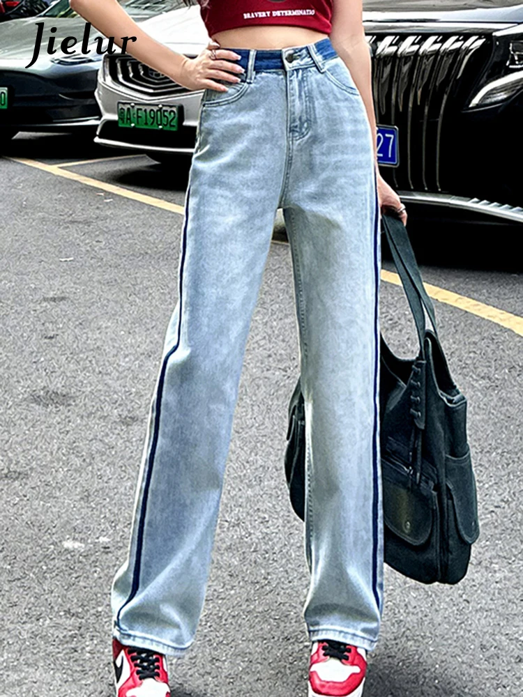 Jielur Spell Color Slim Straight Bleached Women's Jeans High Waist Summer Washed Button Wide Leg Pants Casual Streetwear Outfits
Jielur Spell Color Slim Straight Bleached Women's Jeans High Waist Summer Washed Button Wide Leg Pants Casual Streetwear Outfits