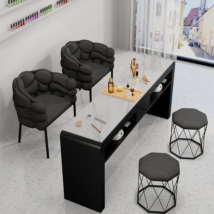 Nail Art Table And Chair Set Special Cream Wind Single Double Light Luxury Multi-functional Nail Art Table
Nail Art Table And Chair Set Special Cream Wind Single Double Light Luxury Multi-functional Nail Art Table