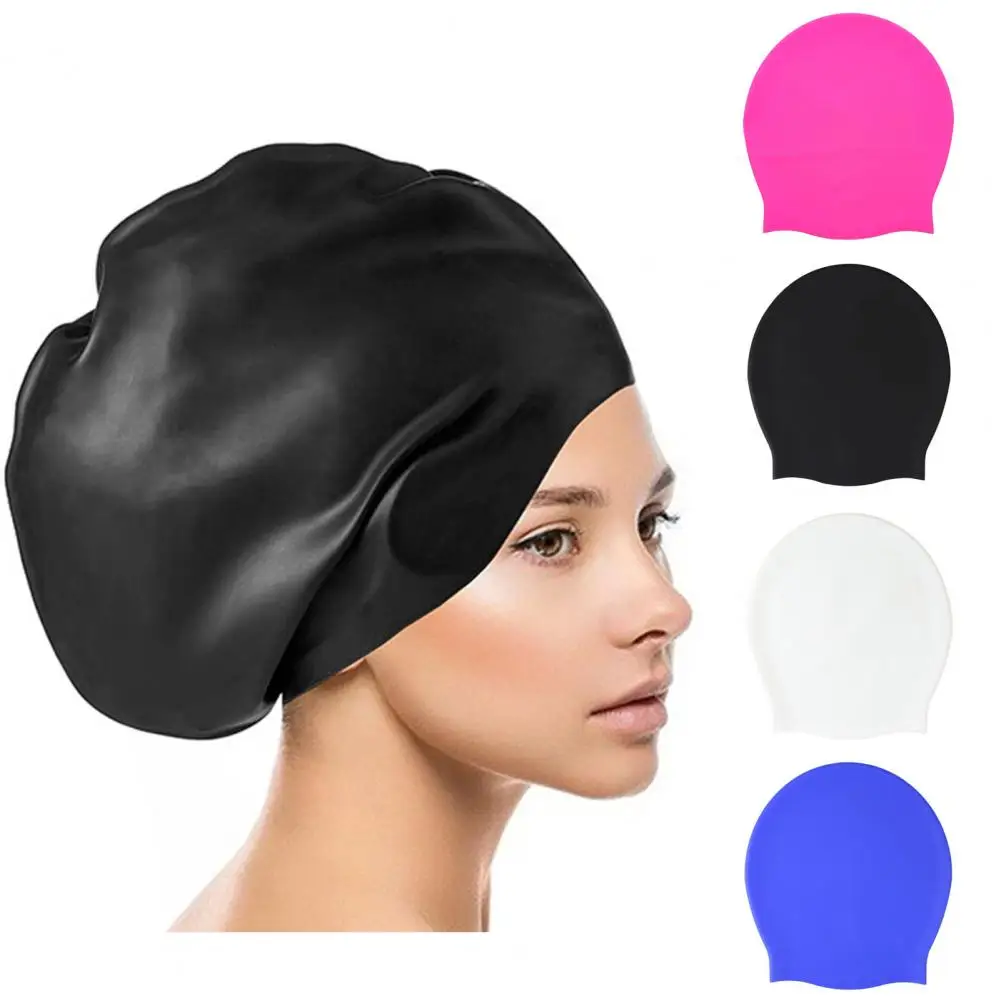 Silicone Swimming Hat High Elasticity Long Hair Baided Hair Swimming Hat Waterproof Soft Unisex Stretch Large Size Swimming Hats
Silicone Swimming Hat High Elasticity Long Hair Baided Hair Swimming Hat Waterproof Soft Unisex Stretch Large Size Swimming Hats
