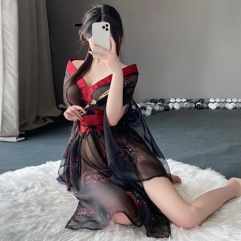 Japanese Phantom print kimono set pajamas sexy lingerie role playing uniform cosplay costumes women babydolls anime kimono
Japanese Phantom print kimono set pajamas sexy lingerie role playing uniform cosplay costumes women babydolls anime kimono