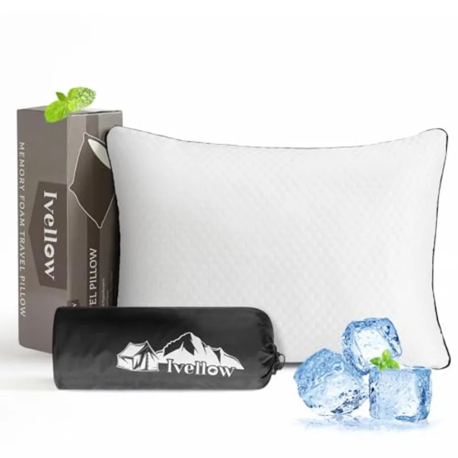 Travel Pillow Campg Pillow for Sleepg Coolg Shredded Memory Foam Pillow Compressible Compact Medium Firm, Breathable Soft Cover
Travel Pillow Campg Pillow for Sleepg Coolg Shredded Memory Foam Pillow Compressible Compact Medium Firm, Breathable Soft Cover