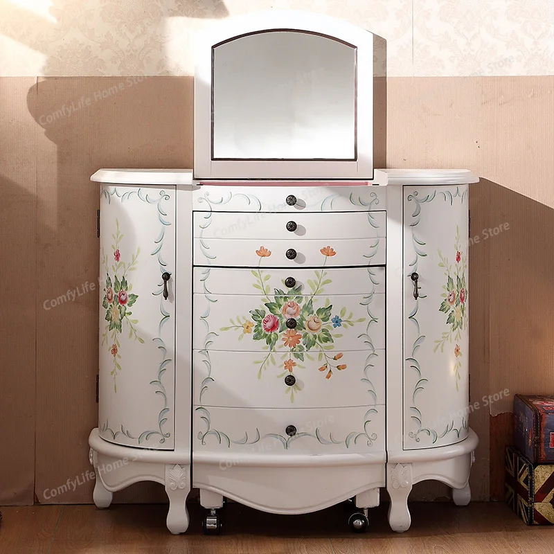 Nordic Design Vanity Table Senior Classic Style Bedroom Makeup Vanity Table Storage Modern tocador de maquillaje Home Furniture
Nordic Design Vanity Table Senior Classic Style Bedroom Makeup Vanity Table Storage Modern tocador de maquillaje Home Furniture