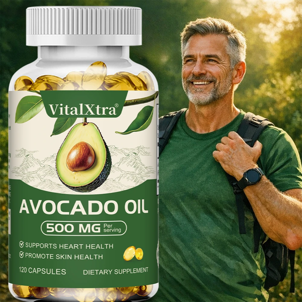 Natural Avocado Oil, 500mg Per Serving (120 Capsules) Antioxidants, Support Heart Health, Promotes Skin Health
Natural Avocado Oil, 500mg Per Serving (120 Capsules) Antioxidants, Support Heart Health, Promotes Skin Health