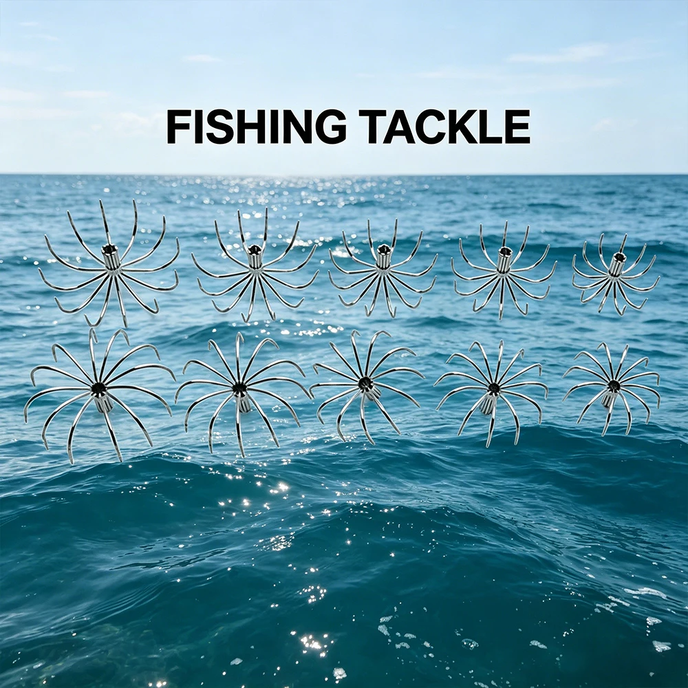 100 Pcs Stainless Steel Squid Hooks Umbrella Needles Blowing Tubes No Barbs Multi Claw Towing Hooks for Sea Fishing
100 Pcs Stainless Steel Squid Hooks Umbrella Needles Blowing Tubes No Barbs Multi Claw Towing Hooks for Sea Fishing