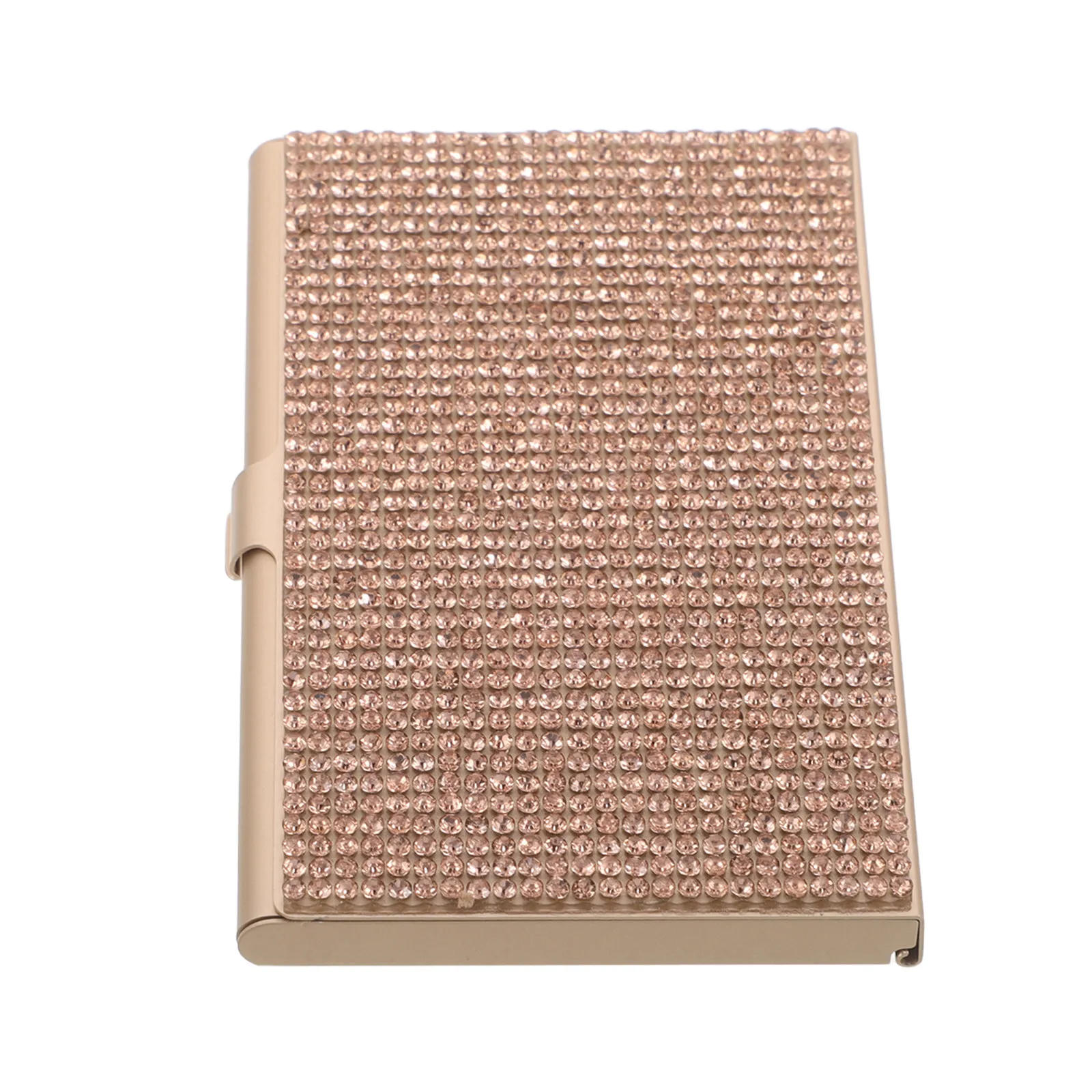 Ultra Gold Metal Business Card Holder Rhinestones Aluminum Alloy Portable Pocket Desktop Organizer for Women
Ultra Gold Metal Business Card Holder Rhinestones Aluminum Alloy Portable Pocket Desktop Organizer for Women