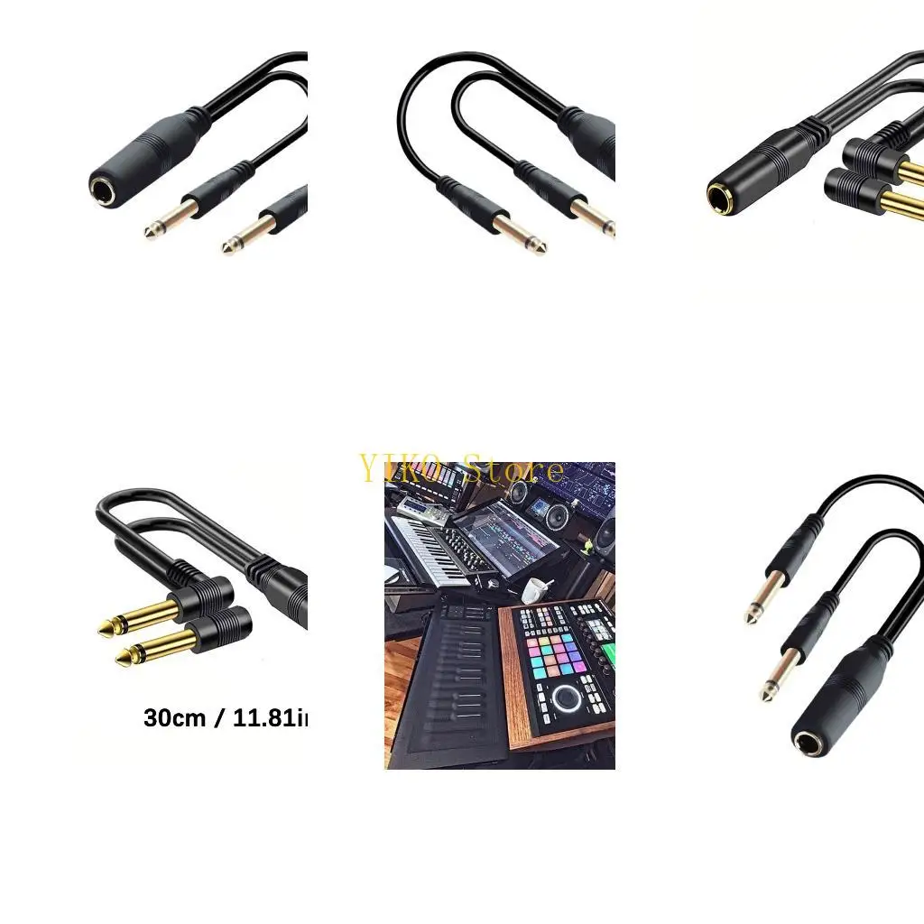 K32C 6.35mm Female To 2Mono Male Splitter Cable Flexible PVC Build For NoiseFree Transfer Perfect For Recording Studio
K32C 6.35mm Female To 2Mono Male Splitter Cable Flexible PVC Build For NoiseFree Transfer Perfect For Recording Studio