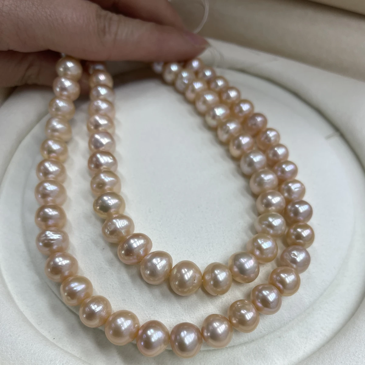 9–11mm High-quality Champagne-colored Natural Freshwater Near-round Pearls Beads for Jewelry Making DIY Necklaces Accessories
9–11mm High-quality Champagne-colored Natural Freshwater Near-round Pearls Beads for Jewelry Making DIY Necklaces Accessories