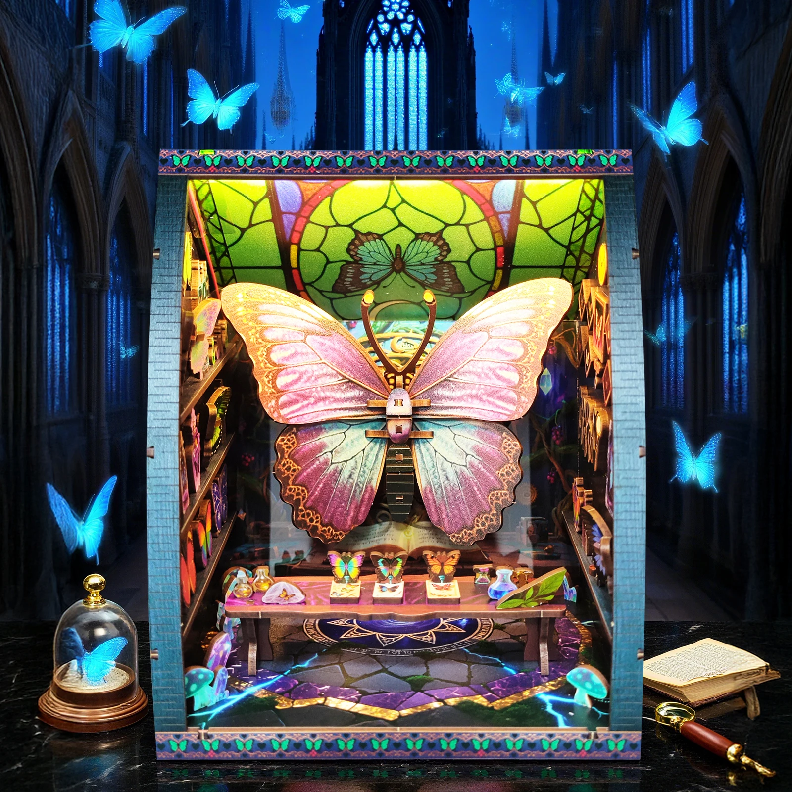 DIY Wooden Miniature Building Kits Butterfly Collection Room Doll Houses With Furniture Lights Casa for Friends Birthday Gifts
DIY Wooden Miniature Building Kits Butterfly Collection Room Doll Houses With Furniture Lights Casa for Friends Birthday Gifts