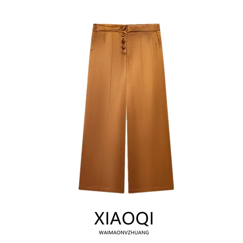 Winter 2025 High Waist Wide Leg Pants Women's Fashion Commute Style New Arrival Slimming Trousers Casual Pants for Ladies
Winter 2025 High Waist Wide Leg Pants Women's Fashion Commute Style New Arrival Slimming Trousers Casual Pants for Ladies