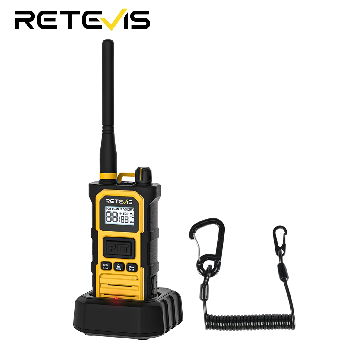 Retevis RB648Pro walkie talkie long range 2800mAh battery 18 hour use AI noise reduction IP67 waterproof one key group call
Retevis RB648Pro walkie talkie long range 2800mAh battery 18 hour use AI noise reduction IP67 waterproof one key group call