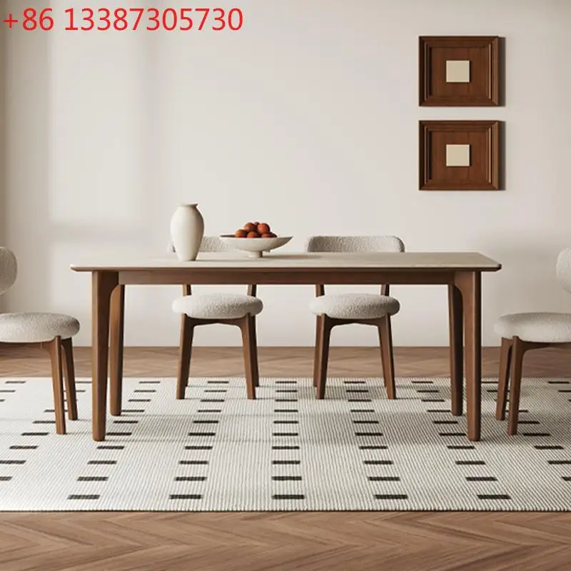 Delifeng solid wood slate dining table, black walnut living room, small household dining table
Delifeng solid wood slate dining table, black walnut living room, small household dining table