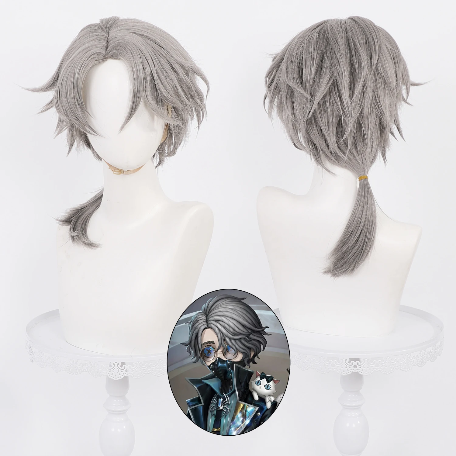 Anime Cosplay Wig Gray Short Hair with Integrated Ponytail Simulation Scalp Design Synthetic Hair for Cosplay & Halloween
Anime Cosplay Wig Gray Short Hair with Integrated Ponytail Simulation Scalp Design Synthetic Hair for Cosplay & Halloween