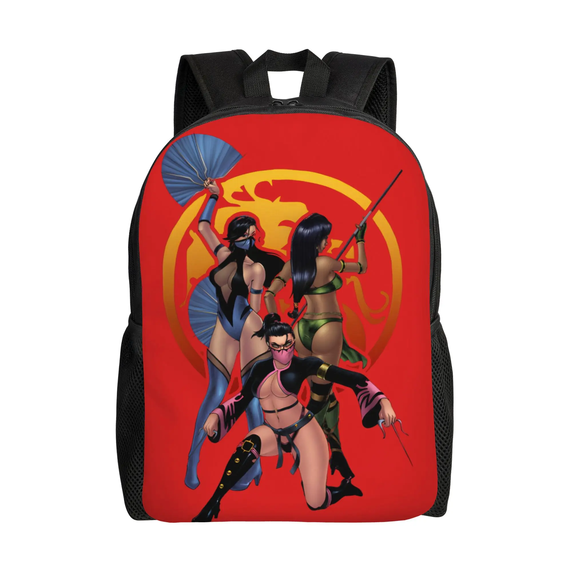 Kitana, Mileena and Jade Mortal Kombat Teenage Backpack Lightweight Student Daypack for Men Women College Shoulder Bag
Kitana, Mileena and Jade Mortal Kombat Teenage Backpack Lightweight Student Daypack for Men Women College Shoulder Bag
