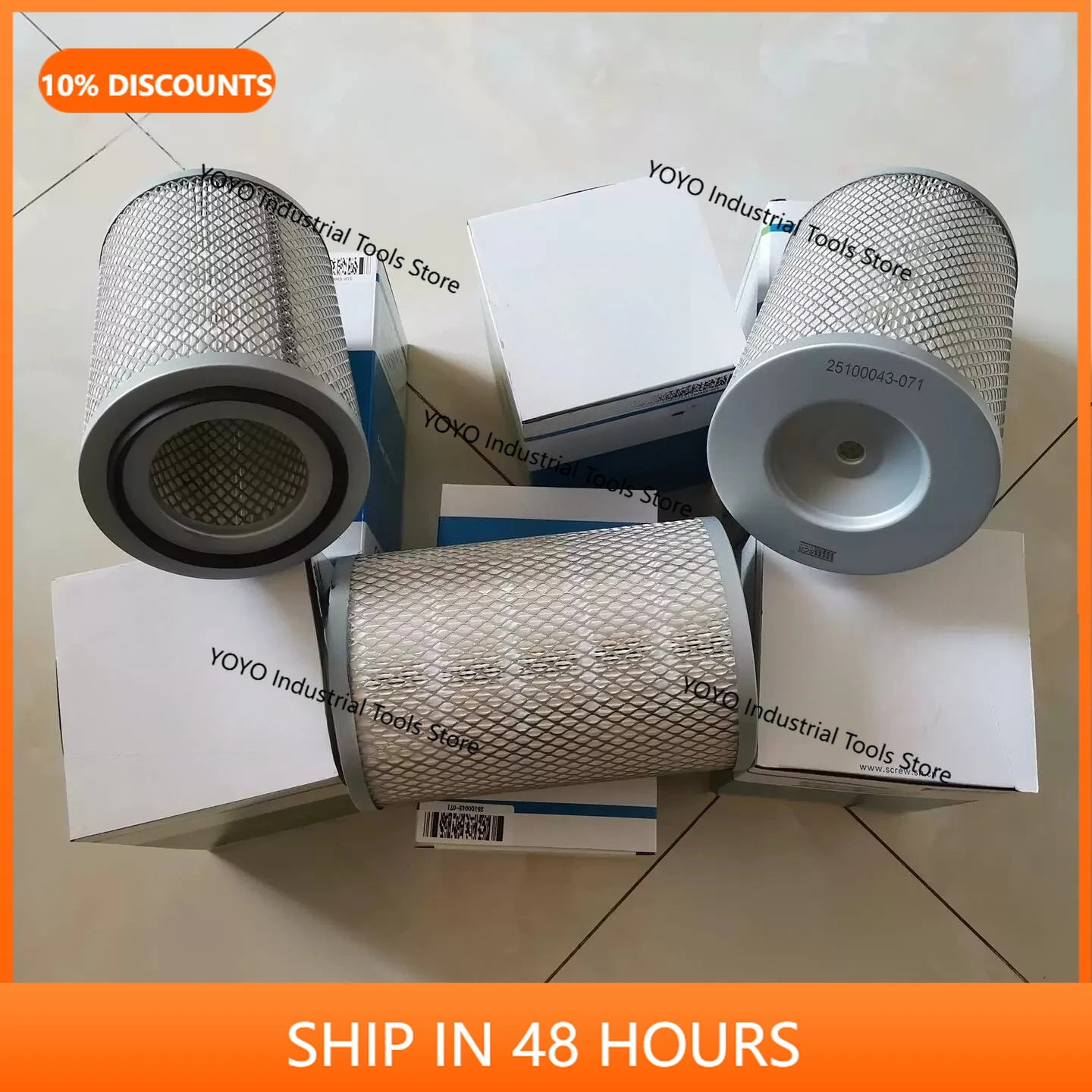 2026 new model SCR30PM air compressor air filter element 25100043-071 air inlet high efficiency filter element
2026 new model SCR30PM air compressor air filter element 25100043-071 air inlet high efficiency filter element
