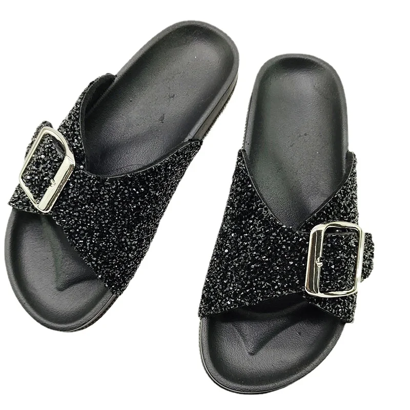 sandals women Square Buckle Diamond Sequins Shoes Outside Wear Flat Slippers Female Shoes
sandals women Square Buckle Diamond Sequins Shoes Outside Wear Flat Slippers Female Shoes