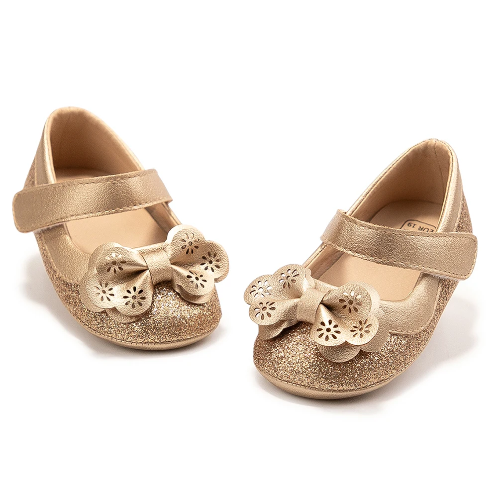 Newborn Baby Soft-Soled Non-Slip Toddler Shoes Bow Gold Sequins Baby Princess Shoes Comfortable Casual Baby Shoes
Newborn Baby Soft-Soled Non-Slip Toddler Shoes Bow Gold Sequins Baby Princess Shoes Comfortable Casual Baby Shoes