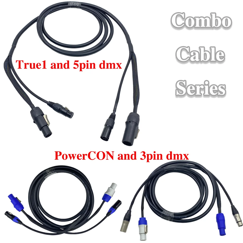 3Meter PowerCON Combo Cable 3Pin XLR DMX Hybrid Cable 3x1.5mm IP65 Rated Truecon 5Pin DMX For Stage Lighting Moving Head Outdoor
3Meter PowerCON Combo Cable 3Pin XLR DMX Hybrid Cable 3x1.5mm IP65 Rated Truecon 5Pin DMX For Stage Lighting Moving Head Outdoor