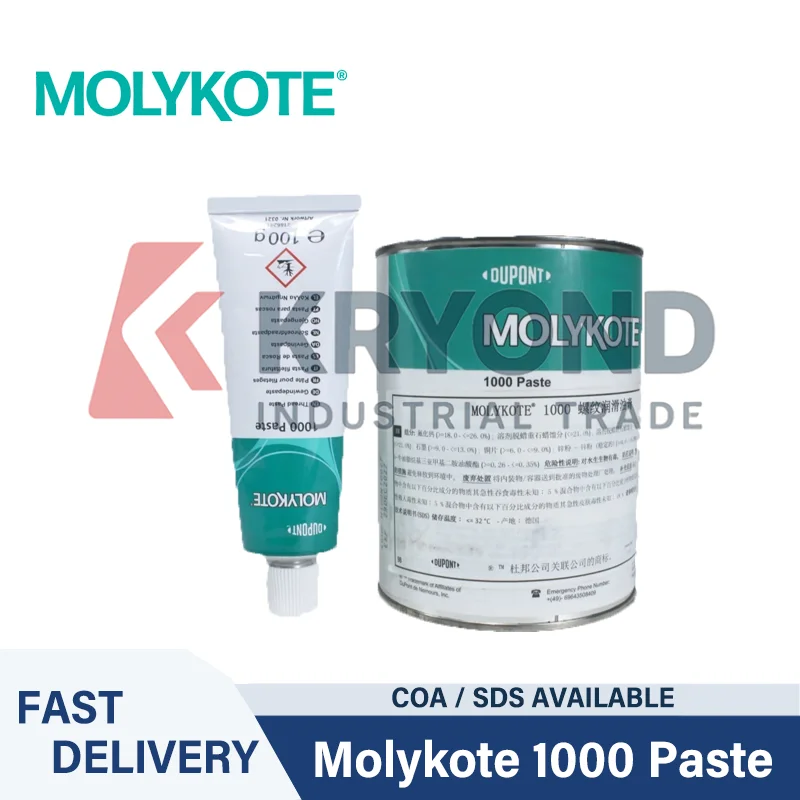 Molykote 1000 Paste High Temperature Anti Seize and Assembly Lubricant for Bolts Screws Flanges Valves and Industrial Equipment
Molykote 1000 Paste High Temperature Anti Seize and Assembly Lubricant for Bolts Screws Flanges Valves and Industrial Equipment